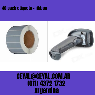 40 pack etiqueta   ribbon