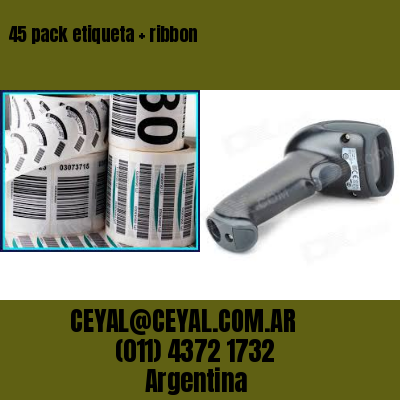 45 pack etiqueta   ribbon