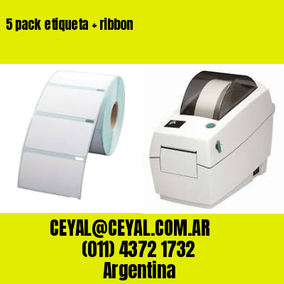 5 pack etiqueta   ribbon