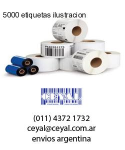 5000 etiquetas ilustracion