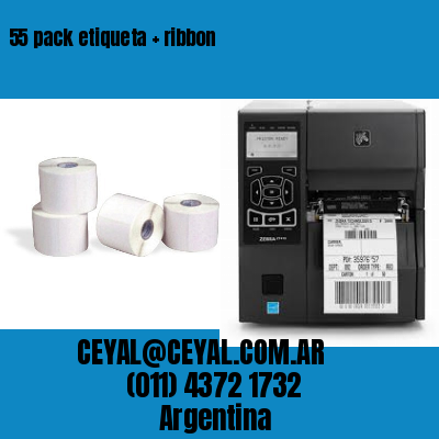 55 pack etiqueta   ribbon