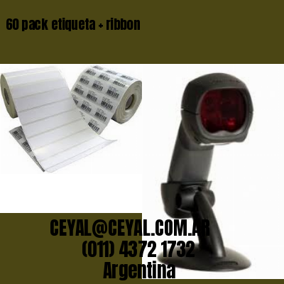 60 pack etiqueta   ribbon