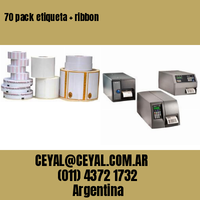 70 pack etiqueta   ribbon