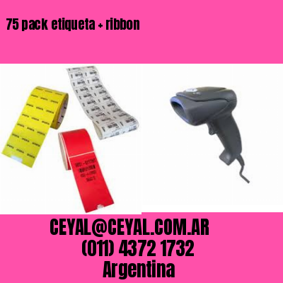 75 pack etiqueta   ribbon