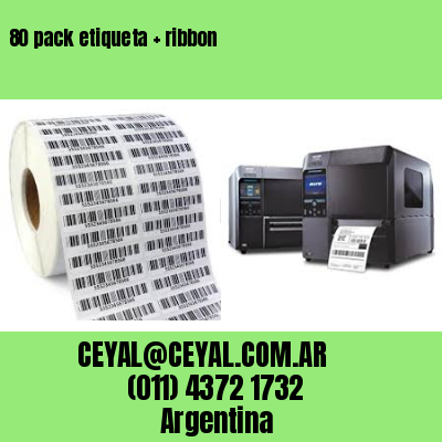 80 pack etiqueta   ribbon