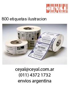 800 etiquetas ilustracion