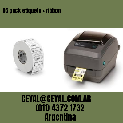95 pack etiqueta   ribbon