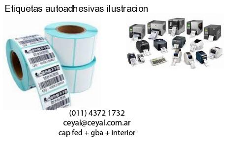 Etiquetas autoadhesivas ilustracion