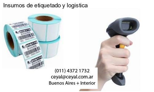 Insumos de etiquetado y logistica