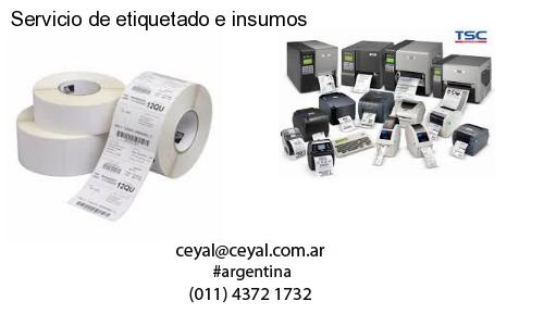 Servicio de etiquetado e insumos