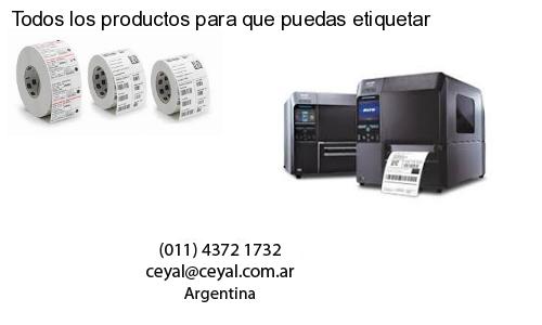 Todos los productos para que puedas etiquetar