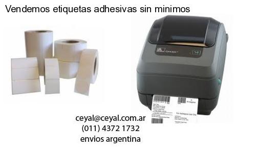 Vendemos etiquetas adhesivas sin minimos