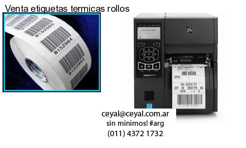 Venta etiquetas termicas rollos
