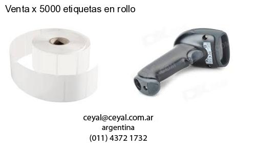 Venta x 5000 etiquetas en rollo
