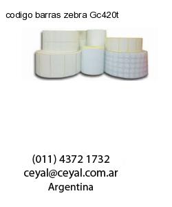 codigo barras zebra Gc420t