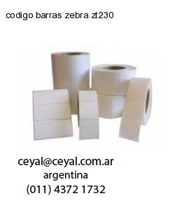 codigo barras zebra zt230