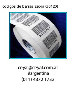 codigos de barras zebra Gc420t
