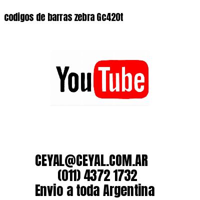 codigos de barras zebra Gc420t