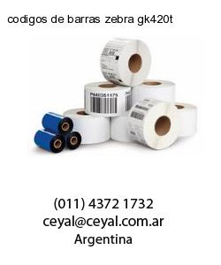 codigos de barras zebra gk420t