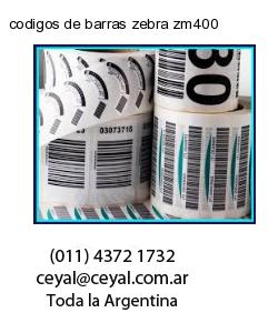 codigos de barras zebra zm400