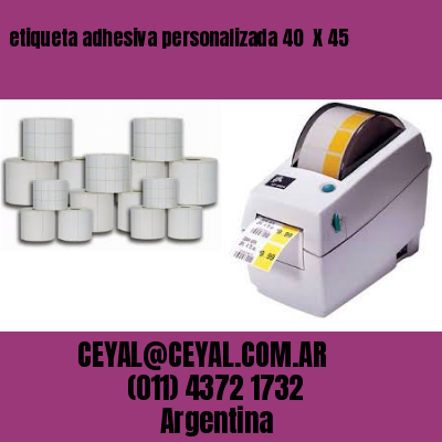 etiqueta adhesiva personalizada 40  X 45