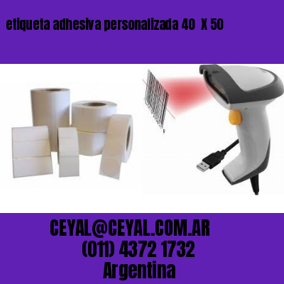 etiqueta adhesiva personalizada 40  X 50