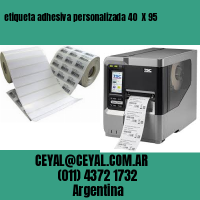etiqueta adhesiva personalizada 40  X 95