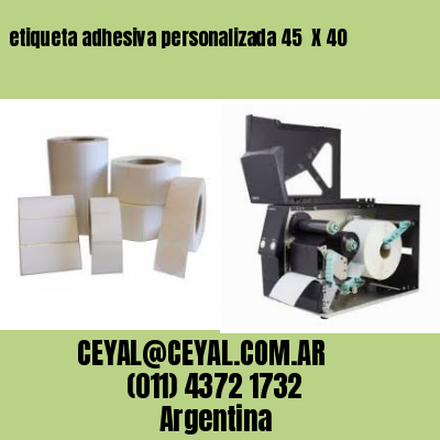 etiqueta adhesiva personalizada 45  X 40