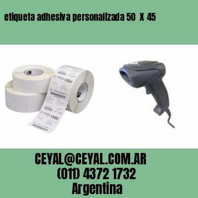 etiqueta adhesiva personalizada 50  X 45