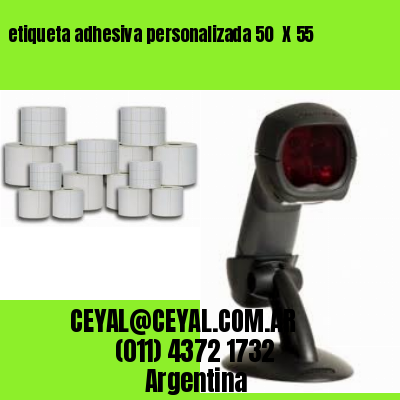 etiqueta adhesiva personalizada 50  X 55
