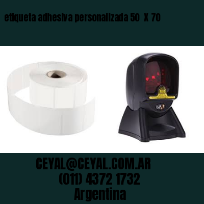 etiqueta adhesiva personalizada 50  X 70