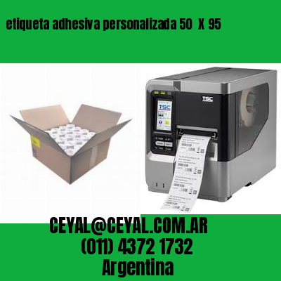 etiqueta adhesiva personalizada 50  X 95