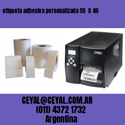 etiqueta adhesiva personalizada 55  X 40