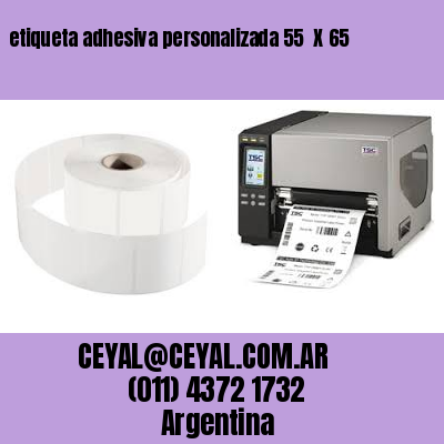 etiqueta adhesiva personalizada 55  X 65