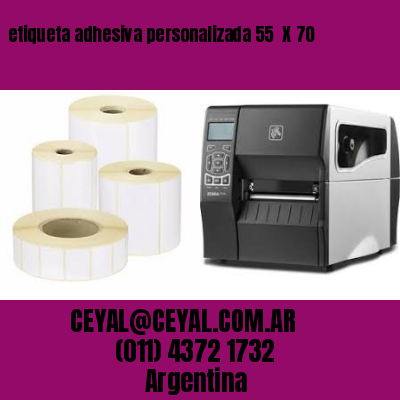 etiqueta adhesiva personalizada 55  X 70