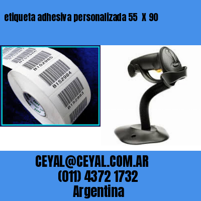 etiqueta adhesiva personalizada 55  X 90