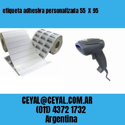 etiqueta adhesiva personalizada 55  X 95