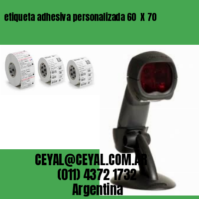etiqueta adhesiva personalizada 60  X 70