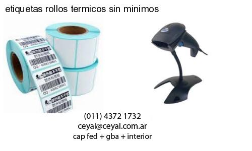 etiquetas rollos termicos sin minimos
