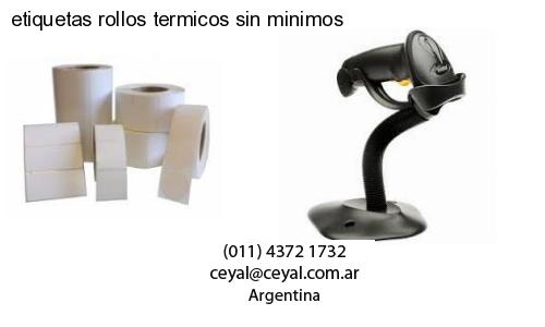 etiquetas rollos termicos sin minimos