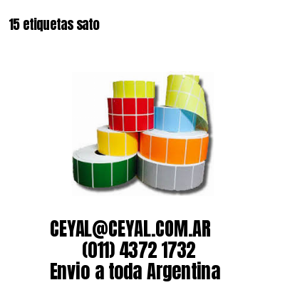15 etiquetas sato