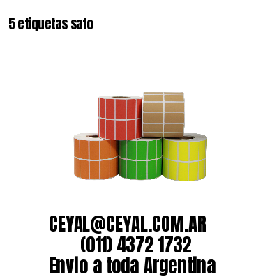5 etiquetas sato