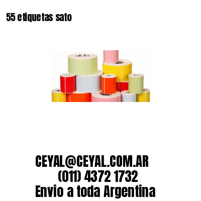 55 etiquetas sato
