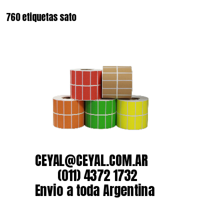 760 etiquetas sato