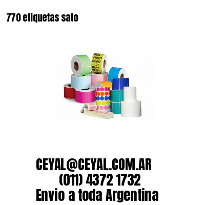 770 etiquetas sato