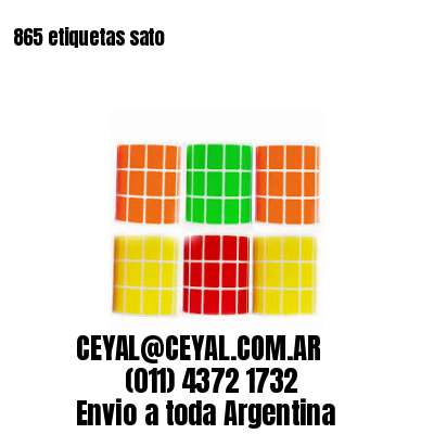 865 etiquetas sato