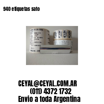 940 etiquetas sato