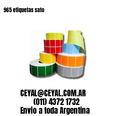 965 etiquetas sato