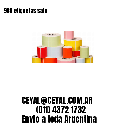 985 etiquetas sato