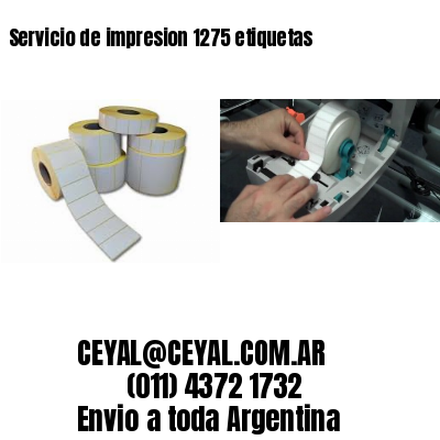 Servicio de impresion 1275 etiquetas